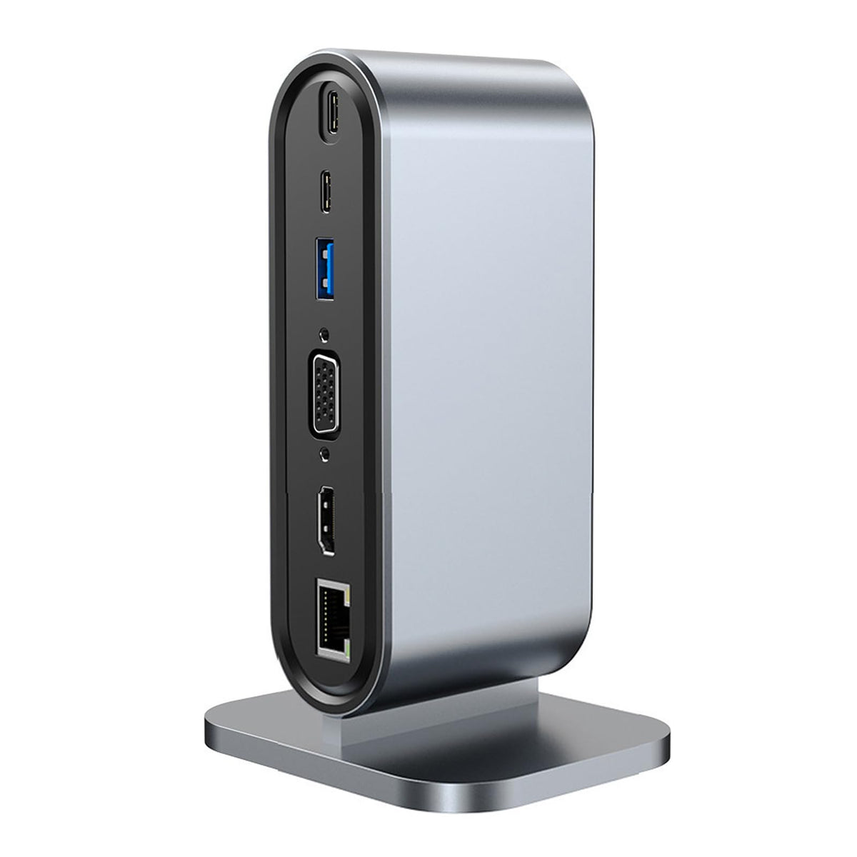 ZORBES® 12 in 1 USB C Docking Station Dual Display Hub with 4K HDMI VGA 100W PD 10Gbps USB C 5Gbps USB A SD TF RJ45 for Office and Home