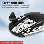 Verilux® Mouse Grip Tape for Logitech G102 G304 Gaming Mouse Skin Pre-Cut Self-Adhesive Fashion Sweat-Proof (Mouse Not Included) 2 PCS