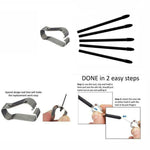 Touch Stylus S Pen Replacement 5pcs Refill with 1 Tweezers(Black)