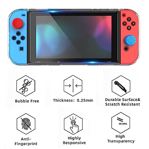 ZORBES® For Nintendo Switch All-in-One Accessory Set with Carrying Case, Cover, Screen Protector, Thumb Grips, and Strap - Perfect Fit and Full Protection for Ultimate Gameplay Experience