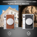 ZORBES® Lens Cap for Fujifilm Instax Mini Evo Aviation Aluminum Alloy Microfiber Flannel Fabric Liner Protective 3PCS