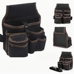 Serplex® Waist Tool Organizer Bag, Heavy-Duty Tool Belt Pouch with Adjustable Waist Strap, Multi-Pocket Electrician & Carpenter Tools Storage Electrician Toolkit Drill Waist Bag for Maintenance Work