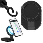 ZORBES® 2026 New 3-in-1 Phone Holder,360° Rotatable Phone Tripod Mount with Carabiner Clip,Strong Magnets Attach to Metal Surface Portable Mount for Car