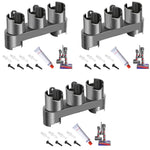 Verilux Accessory Holder for Dyson V6 V7 V8 V10 V11 | Wall Mounted 3PCS ABS Organizer
