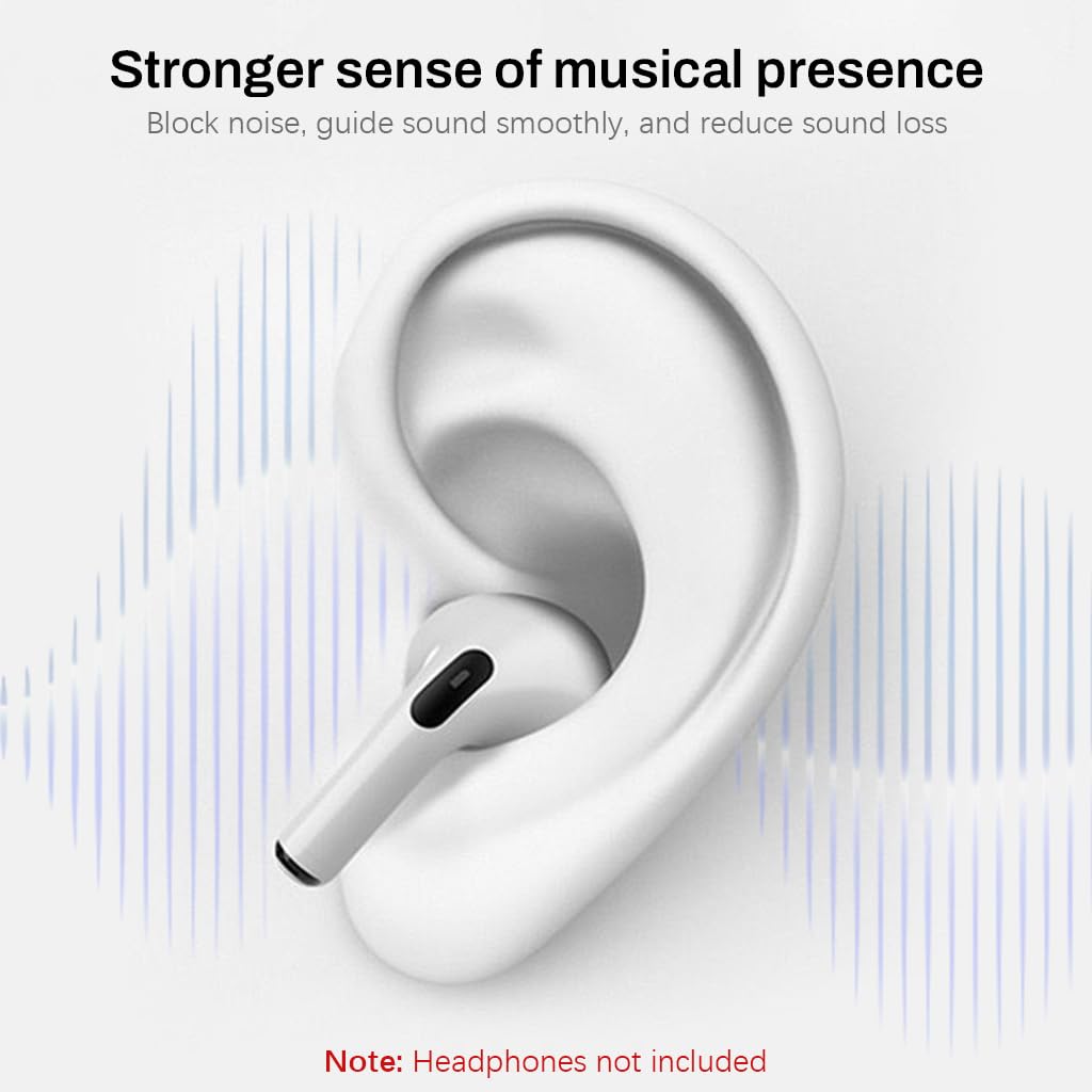 ZORBES® 4 Pairs Ear Tips for Air Pods Pro and Pro 2 Silicone Anti-Slip Earbuds Eartips Cover Replacement XS S M L 3 PCS