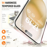 Zeitel® 2 Pack Tempered Glass Screen Guards for iPhone 16 Pro with 1 Camera Lens Protectors & Installation Frame | Full Coverage, 9H Military Grade, HD Clarity, Anti Scratch, Anti Fingerprint