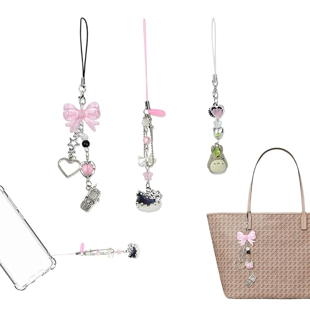 ZORBES 3-Piece Y2K Butterfly Phone Charms
