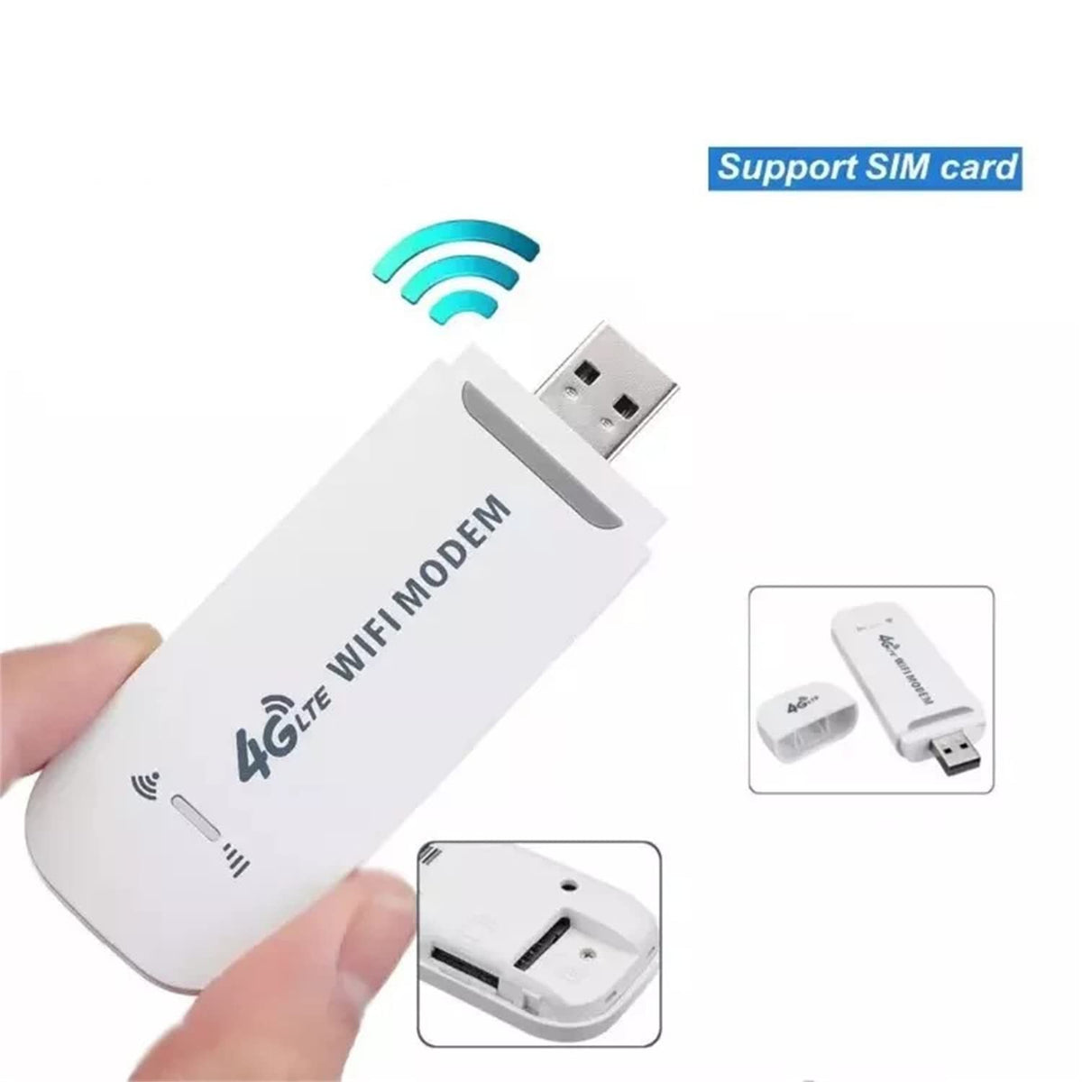 Verilux 4G LTE Wireless Dongle - 4G LTE USB Wireless Portable Router,Plug & Play Data Card with up to 150Mbps Data Speed