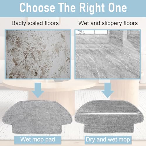 Verilux® Mopping Cloth for Mi Robot Vacuum Cleaner S10 Microfiber Absorbent Wet Dry Use Mop Cloth Replacements 3PCS