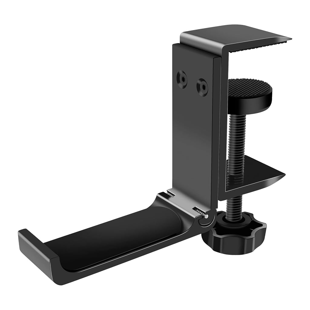 ZORBES® 1PCS Headphone Stand Hanger Holder, Foldable Aluminum Desk Headphone