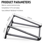 Verilux Laptop Stand for 13–17.4 inch MacBook and Lenovo featuring Anti Slip Aluminium Design