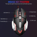 Verilux® 4 in 1 One Hand Gaming Keyboard and Mouse Combo, 35 Keys Wired RGB LED Backlit One Hand Keyboard, USB Wired Gaming Mouse, Converter Adapter for PUBG/Laptop PC Game and Work