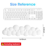 Verilux® Desktop Computer Typing Wrist Rest Keyboard Wrist Rest Fatigue Relief Arm Rest for Typing Non-Slip Base Wrist Rest Ergonomic Design Creative Bubble Memory Foam PU Wrist for Typing, Gaming