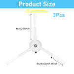 Verilux® 3pcs Mi Robot Side Brushes Anti-tangle Replacement MI Robot Side Brushes for MJST1S/Mop2 Lite Vacuum Cleaner Floor Sweeper Accessories