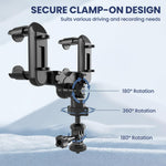 ZORBES® Action Camera Car Rearview Mirror Mount Bracket
