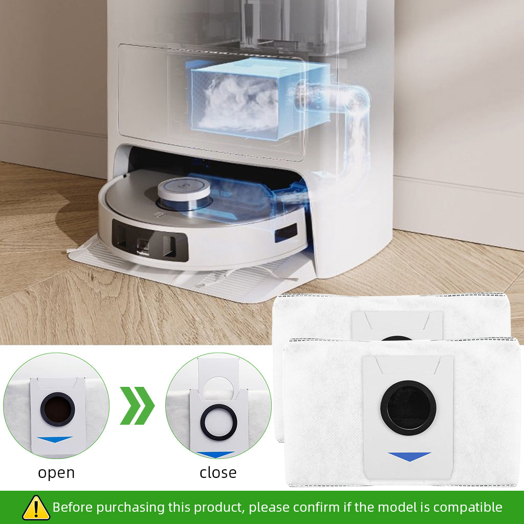 Verilux® 10Pcs Replacement Accessories for Ecovacs Deebot T20 Omni/PRO/MAX Robot Vacuum Accessorise Kit, 4 Side Brushes, 2 Mop Cloth, 2 Dust Collection Bags, 2 Filters