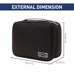 Verilux® Electronics Organizer Travel Case, Water Resistant Cable Organizer Bag for Travel Essential
