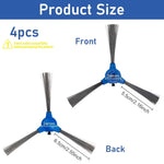 Verilux® 8PCS Replacement Side Brushes for Floor Sweeper EUFY 11S RoboVac 30 MAX 15C Universal Vacuum Cleaner Robot Accessories