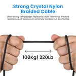 ZORBES® RCA to 3.5mm, 3.5mm to RCA Cable 2-Male RCA to AUX Cable Braided 1/8 to RCA Stereo Cable RCA Cable (4ft/1.2m)(Grey)