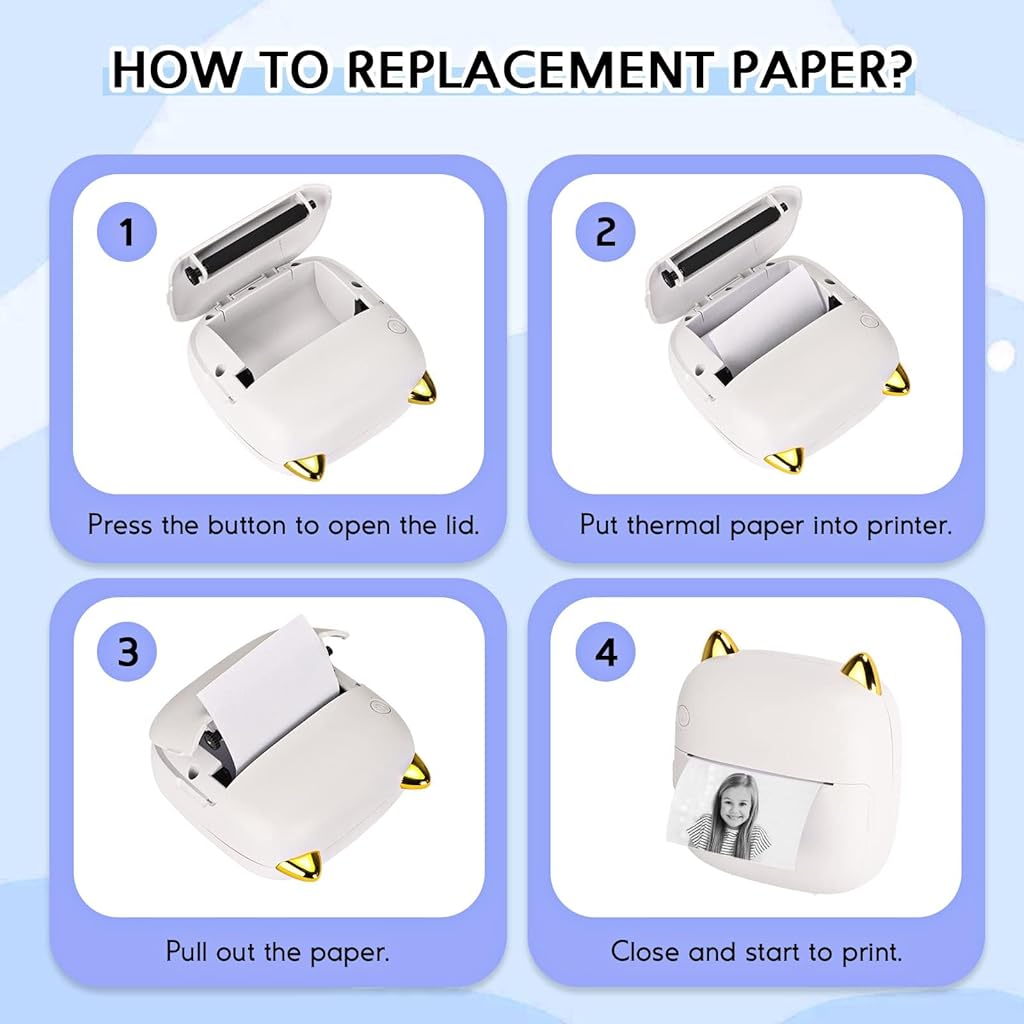 ZORBES® B1 Mini Thermal Printer - verilux