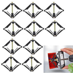 Serplex® 10Pcs 86 Type Switch Socket Cassette Wall Mount Switch Cassette Repairing Tool,Universal Outlet Repairer 86 Bottom Box Repair Wall Socket Repair Device Electrical Base Box Repairers
