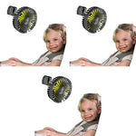 Verilux USB Fan for Car Back Seat with 3 Speed Rotatable Design and Plug and Play | 3 PCS