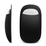ZORBES® Wireless Mouse Storage Pocket, Snug Fit Elastic Lycra Fabric Mouse Holder with Adhesive Backing, Slim Stick-On Organizer for Desk, Laptop, Monitor & Office Accessories