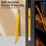 ZORBES® Silicone Pencil Cover Stylus Sleeve for Samsung Galaxy S6 Lite Anti-Scratch Protective Sleeve Cover Fashion Retro Pencil Design Stylus Sleeve for S6 Lite Pen
