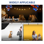 ZORBES® Backdrop Stand for Photostudio Metal Extendable Tripod Feet Backdrop Stand with Adjustable Height 6.6ft (H) x9.8ft(W) Backdrop Stand with Assembly Crossbars, 4 Background Clips, Storage Bag