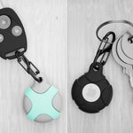 ZORBES® 2 Packs Airtag Keychain for Apple Airtag Holder, Anti-Lost Airtag Case Shockproof Airtag Cover Scratch Resistant Protective Cover Case for Key, Bag, Pet, Cat, Dog, Luggage, Not Include Airtag