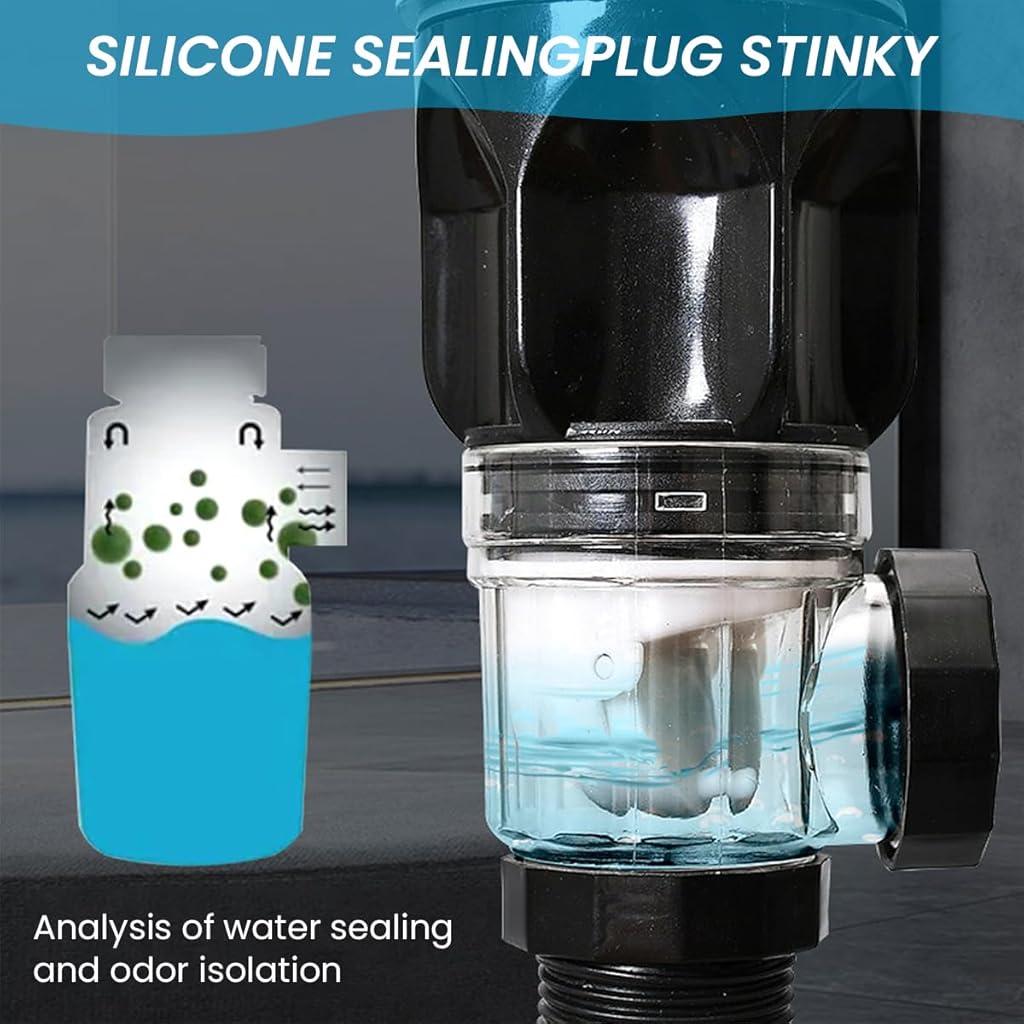 Serplex® Flexible Drain Pipe Wash Basin Sink Drain Hose PVC Water Pipe Vessel Sink Extension Fits for 3-4.5 cm Hole,Flex-drain Kit with Flexible & Expandable P-trap