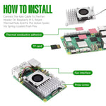 Verilux Cooler for Raspberry Pi 5 with 8000 RPM PWM Blower Fan and Aluminum Heatsink | Temperature-Controlled Cooling