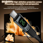 Verilux Type C Adapter for MacBook and USB C Devices with 240W PD and Digital Display | 80Gbps Data Transfer