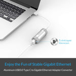 Verilux USB 3.0 Type C to Gigabit Ethernet Adapter for MacBook PC Laptop and Desktop