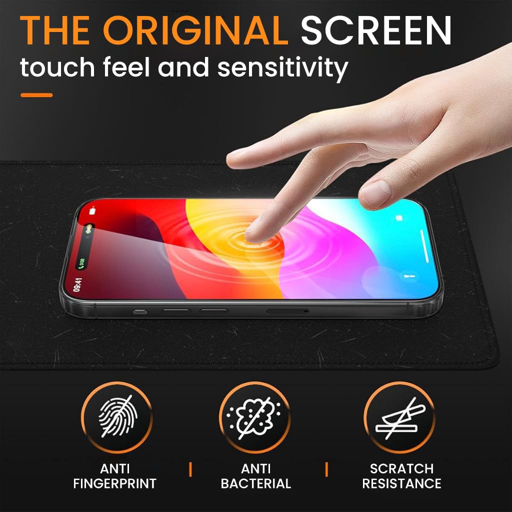 ZORBES® Compatible with iPhone 13 2pcs HD Screen Protectors Anti-Scratch Tempered Glass Screen Protector with Screen Alignment Tool & Accessories Pack