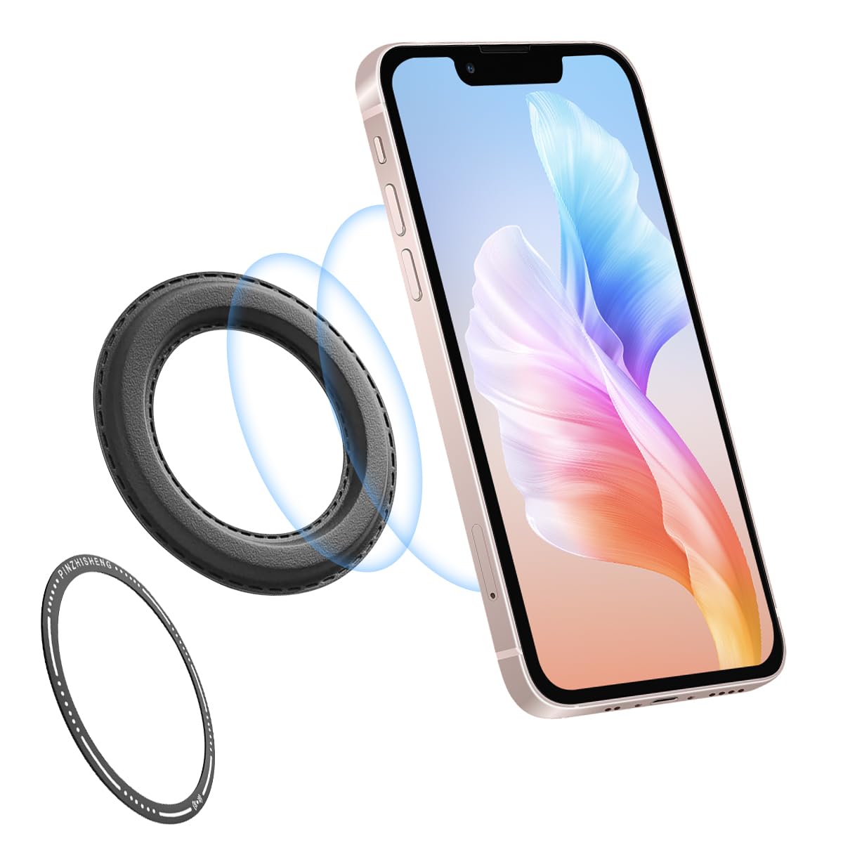 ZORBES® Magnet Ring Holder for iPhone Self-Adhesive Wall Magnet Ring Patch for Phone Strong Magnet Ring Patch for Car, Wall Phone Holder