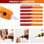 Verilux Mini Cordless Drill Machine with 90PCS Rotary Tool Kit for DIY Crafts | USB Rechargeable