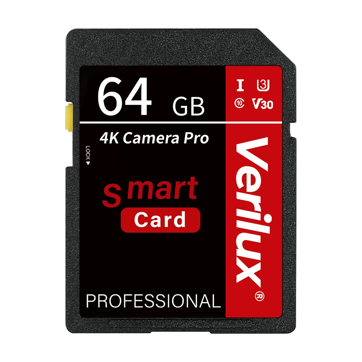 Verilux 64GB Camera Pro SD Card for 4K UHD Video with 80MB/s Transfer Speed | SDXC Memory