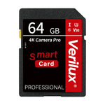 Verilux 64GB Camera Pro SD Card for 4K UHD Video with 80MB/s Transfer Speed | SDXC Memory