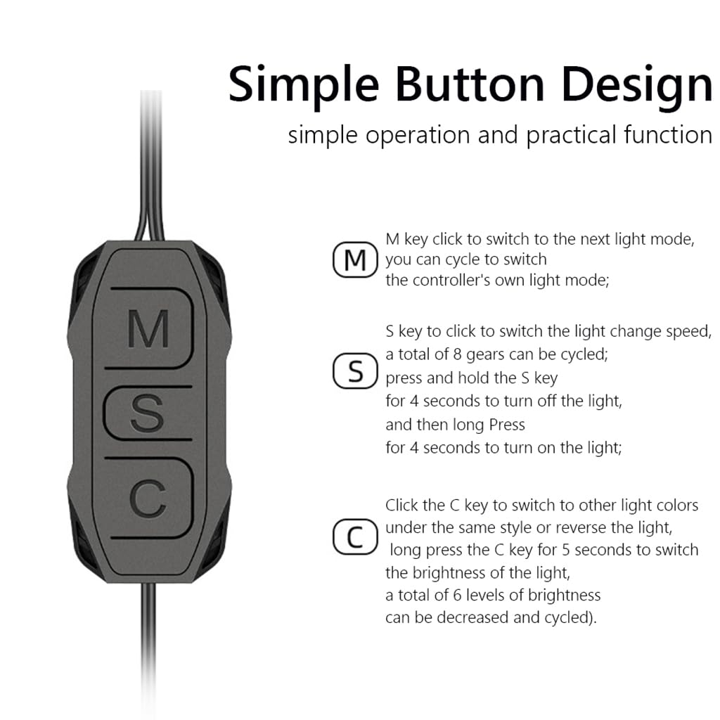 Verilux ARGB Controller for PC Lighting with 5V 3Pin and SATA Power Supply | Plug and Play