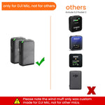 Verilux® 2 Packs Windscreen for DJI MIC 2 Wireless Lavalier Microphone Wind Muff Noise Reduction Wireless Lavalier Microphone Wind Muff for MIC 2, MIC 2 Wireless Microphone Windscreen Wind Muff Cover