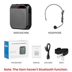 ZORBES® Voice Amplifier for Teachers Microphone Headset Set 2200 mAh with Support TF Card U Flash Disk Portable Tour Guide Coach Speaker Black 2 PCS