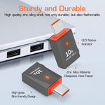 Verilux USB C Adapter for Laptop and Phone with 240W Fast Charging & 5Gbps Transfer | Zinc Alloy