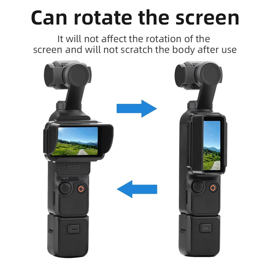 ZORBES® Sun Shade for DJI Osmo Pocket 3, Light Weight Screen Sunshade Hood Cover Anti-Glare Handheld Gimbal Camera Accessories