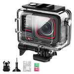 ZORBES® Waterproof Case with Anti-Fog Insert for Insta360 Ace Pro 1/2 Action Camera, Underwater Housing Shell Cage Supports 60M/196FT Deep Diving Scuba Snorkeling Swimming with Quick Release Screw