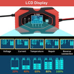 Verilux Car Battery Charger for Cars and Motorcycles featuring Smart 6A 12V 3A 24V Power