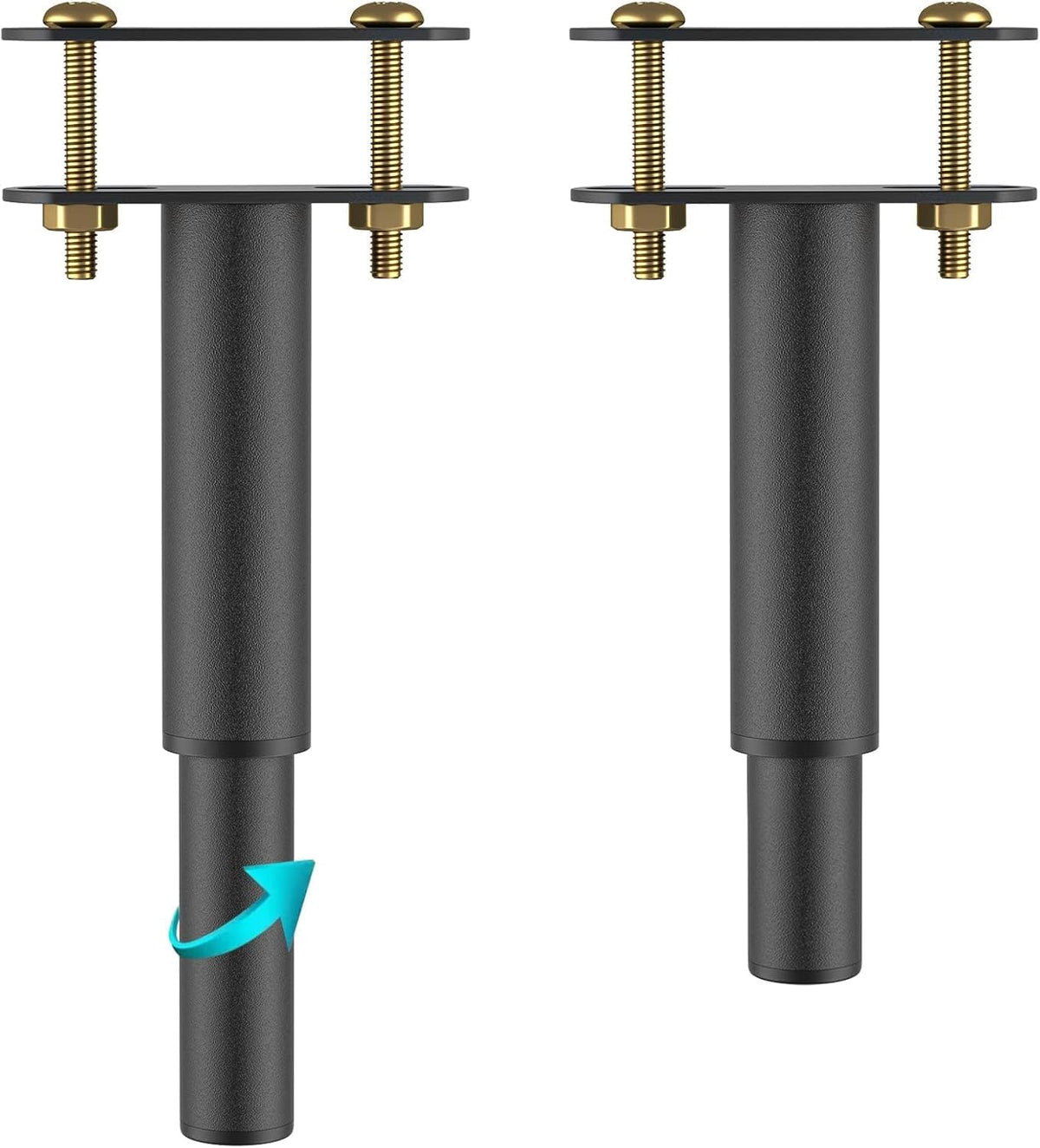 Serplex® 2Pcs Adjustable Metal Frame Support Legs Bed Center Slat Heavy Support Leg for Bed Frame Replacement Parts, Durable Steel Furniture Foot Frame Replacement Legs Height Range 7.08"-13"
