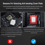 Verilux CPU Contact Frame Kit for Intel 12th 13th Gen with CNC Machined 7075 Aluminum | Black