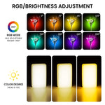 ZORBES® Rgb Lights For Photography, Camera Light, 360 Full Color Led Video Light, Cri95 Dimmable 2500K-9000K, 20 Light Effect Rechargeable Portable Light For Photography For Livestream Youtube Tiktok