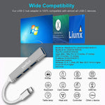 Verilux USB Hub 3.0 featuring 4 in 1 ports for PC and laptop with 5Gbs transfer speed | plug and play